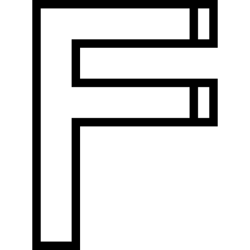 폰트 Detailed Straight Lineal icon