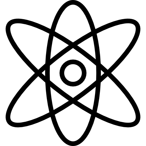 atom Detailed Straight Lineal ikona