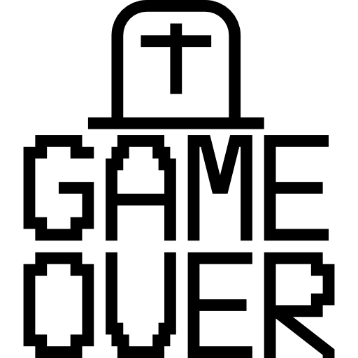 Game over Meticulous Line icon
