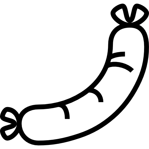 Sausage Meticulous Line icon