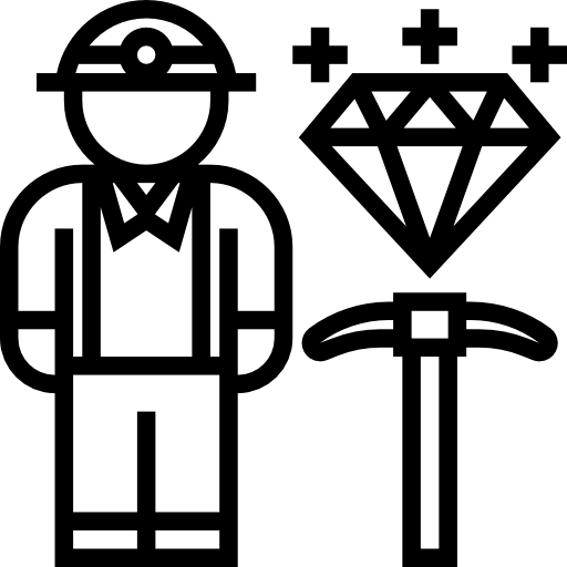 Miner Meticulous Line icon