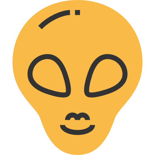 buitenaards wezen Meticulous Yellow shadow icoon