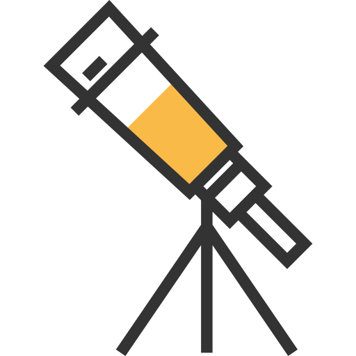 telescopio Meticulous Yellow shadow icona