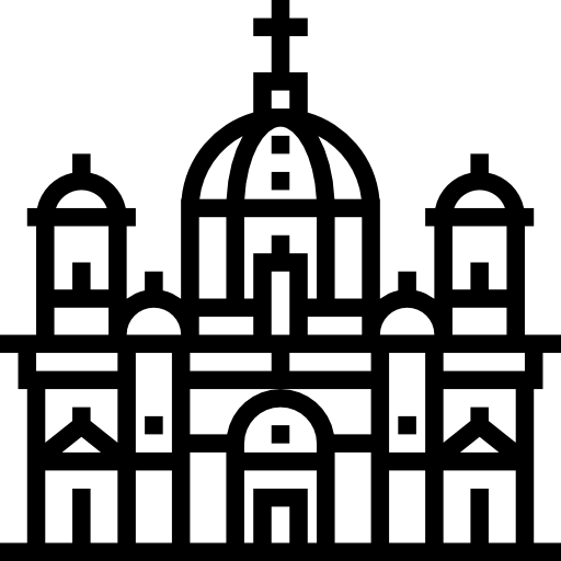 kathedraal van berlijn Meticulous Line icoon