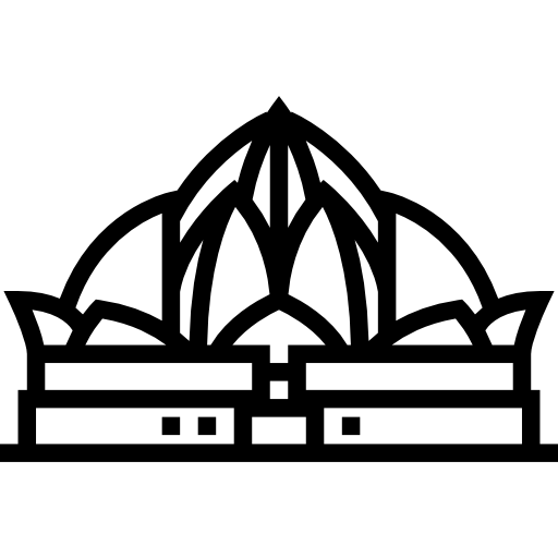 Świątynia lotosu Meticulous Line ikona