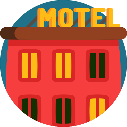 Motel Detailed Flat Circular Flat icono