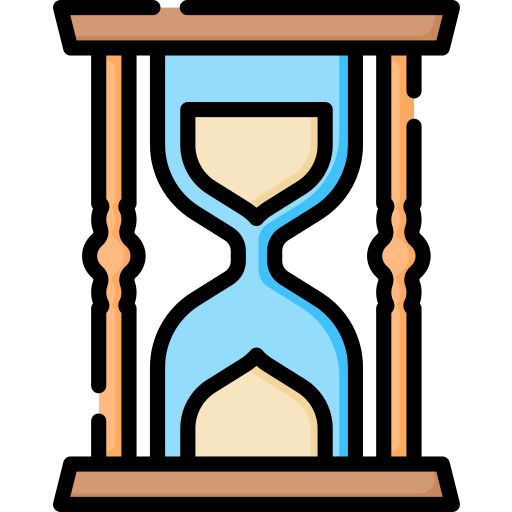 Reloj de arena Special Lineal color icono