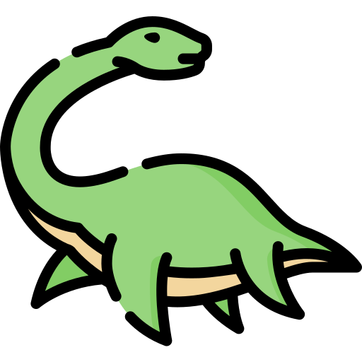 Dinosaurio Special Lineal color icono