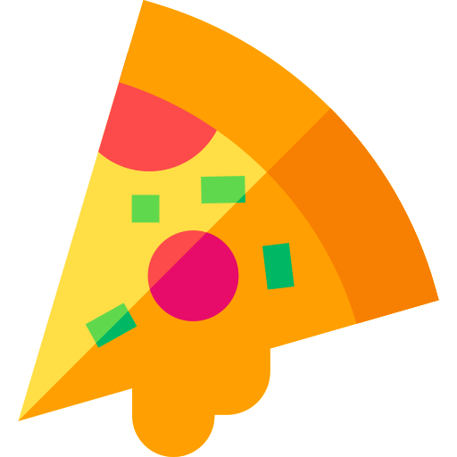 Pizza Basic Straight Flat icono