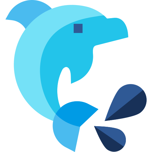 Dolphins Basic Straight Flat icon