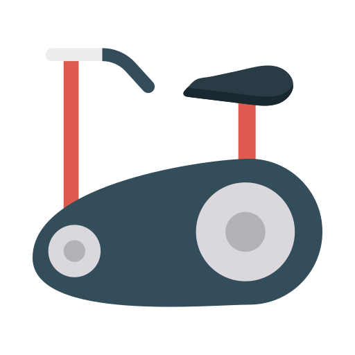 Stationary bike Dinosoft Flat icon