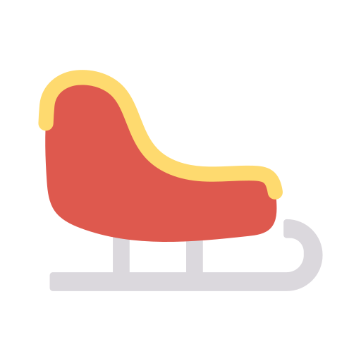 Sleigh Dinosoft Flat icon