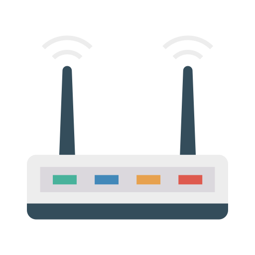 router Dinosoft Flat icon