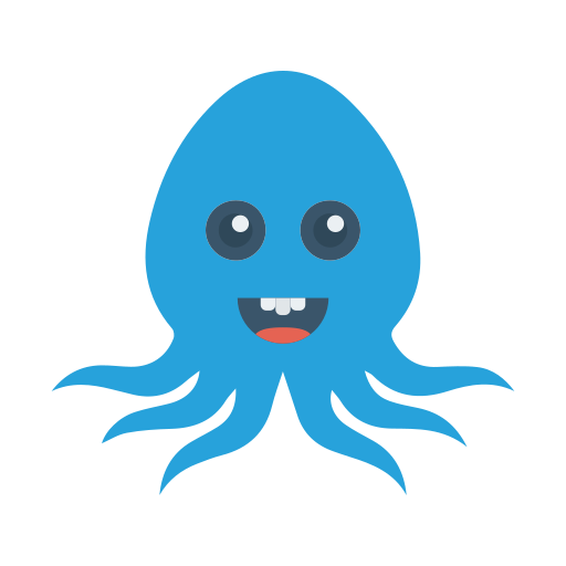 octopus Dinosoft Flat icoon