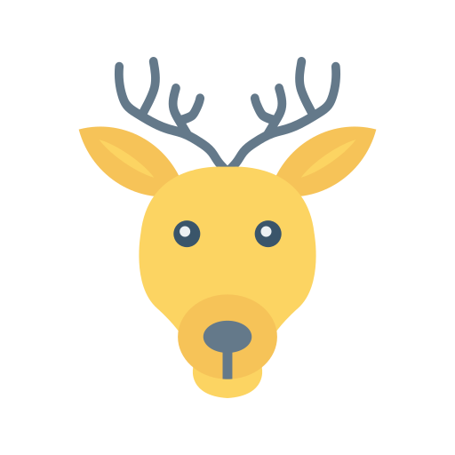 Reindeer Dinosoft Flat icon