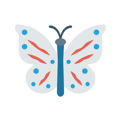 vlinder Dinosoft Flat icoon