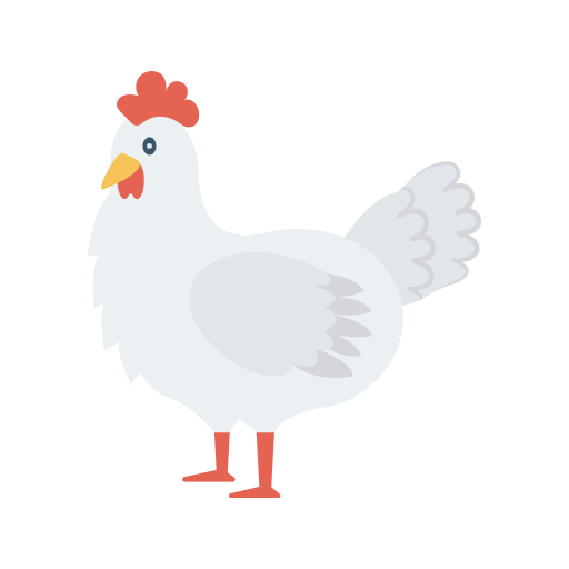 kurczak Dinosoft Flat ikona