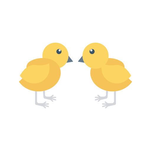 Chicks Dinosoft Flat icon