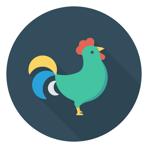 Chicken Dinosoft Circular icon
