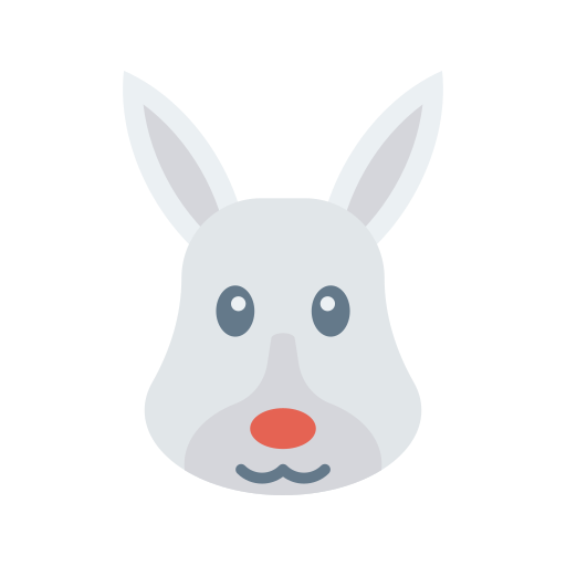 konijn Dinosoft Flat icoon