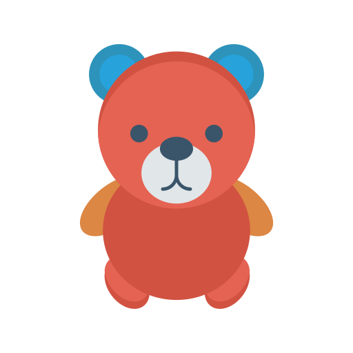 Teddy bear Dinosoft Flat icon