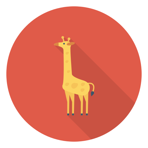 girafe Dinosoft Circular Icône