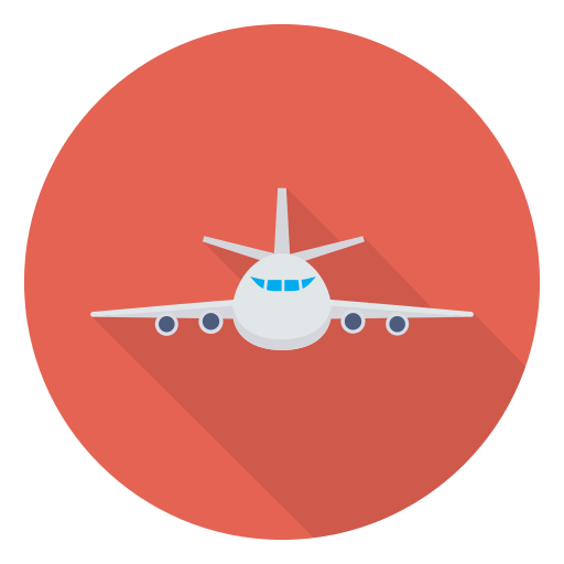 Airplane Dinosoft Circular icon