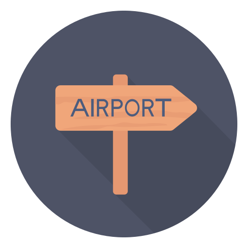 Aeropuerto Dinosoft Circular icono