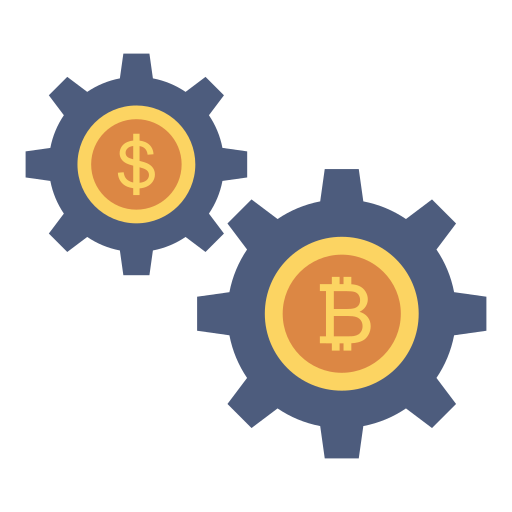 Bitcoin Dinosoft Flat icon