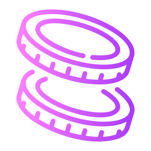 monedas Generic gradient outline icono