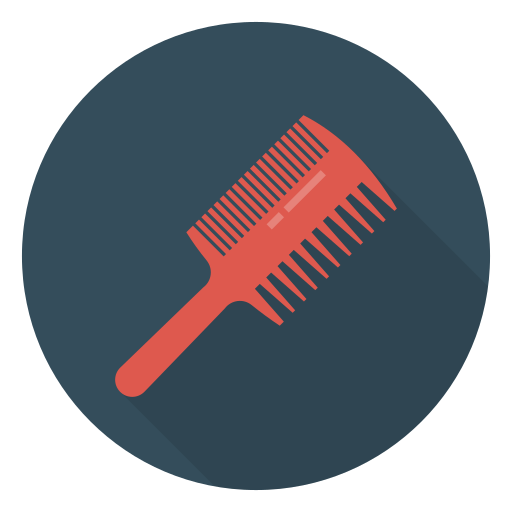 Hair brush Dinosoft Circular icon