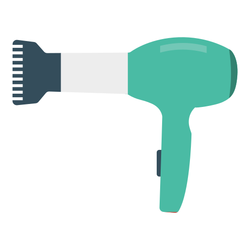 Hair dryer Dinosoft Flat icon