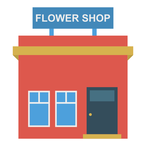 Цветочный магазин Dinosoft Flat иконка
