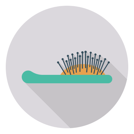 Hairbrush Dinosoft Circular icon