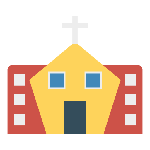 교회에 Dinosoft Flat icon