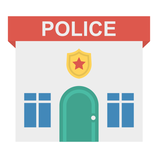 Полицейский участок Dinosoft Flat иконка