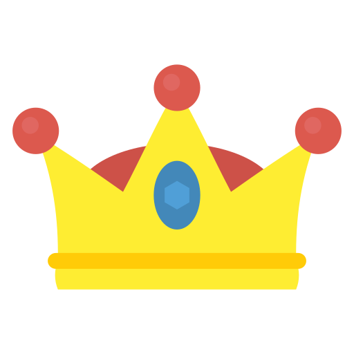 Crown Dinosoft Flat icon