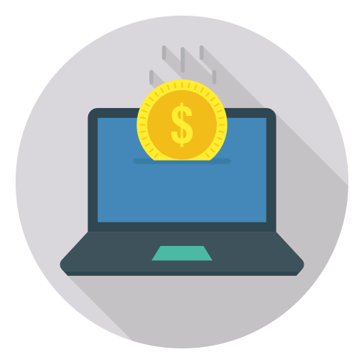 Online payment Dinosoft Circular icon