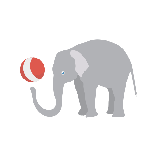 Elephant Dinosoft Flat icon