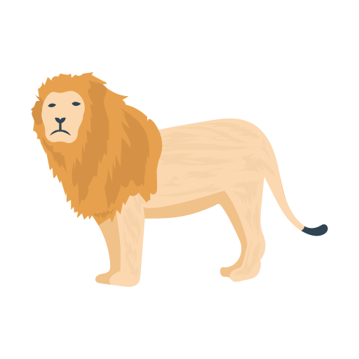 Lion Dinosoft Flat icon