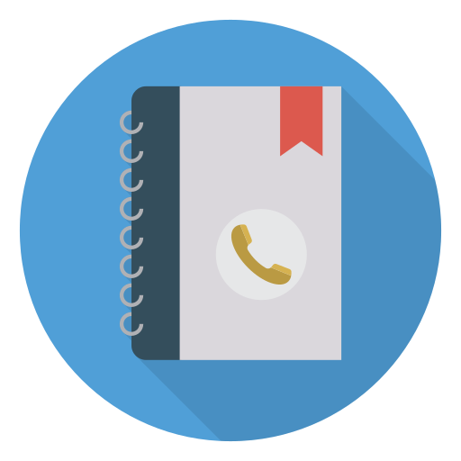 Telephone directory Dinosoft Circular icon
