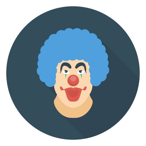 Clown Dinosoft Circular icon