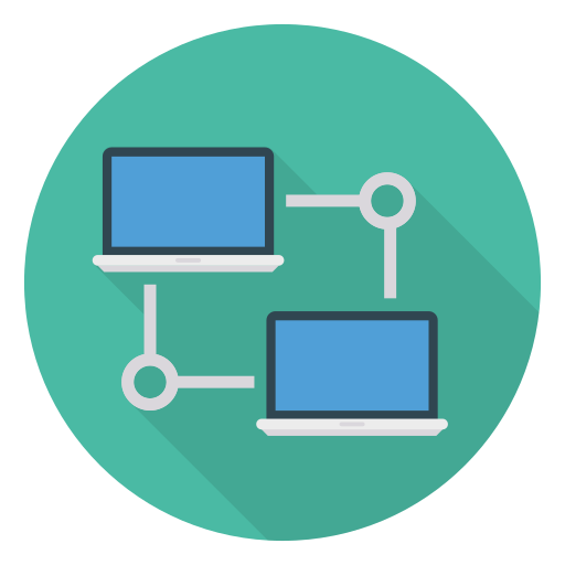 File transfer Dinosoft Circular icon