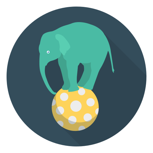 Elefante Dinosoft Circular icono