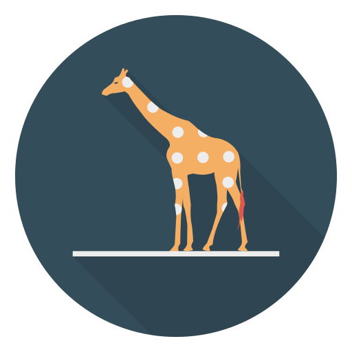 Giraffe Dinosoft Circular icon