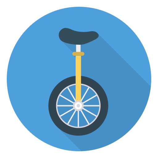 Unicycle Dinosoft Circular icon