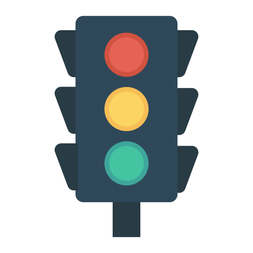 Traffic lights Dinosoft Flat icon