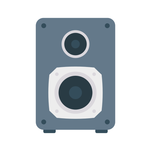 Speaker Dinosoft Flat icon