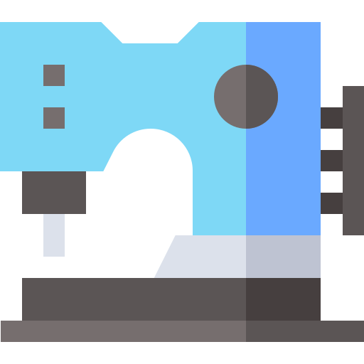 La máquina de coser Basic Straight Flat icono