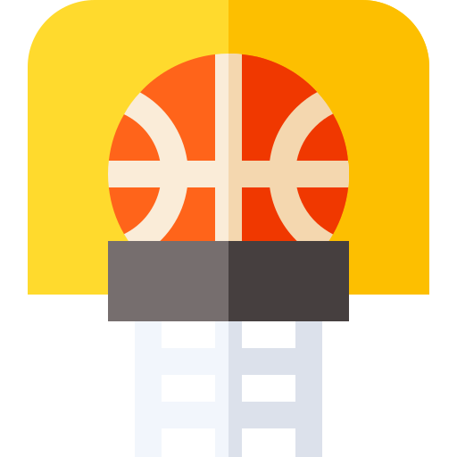 Baloncesto Basic Straight Flat icono